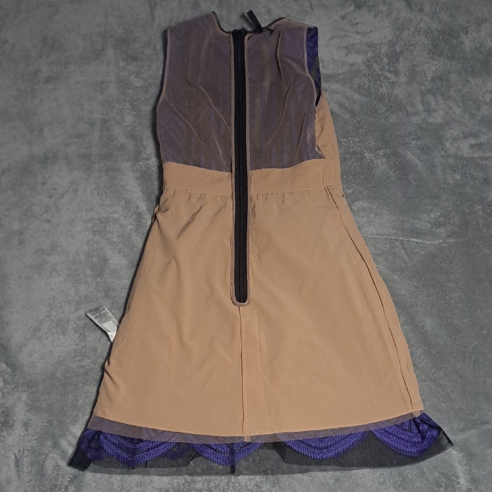 BCBGMaxAzria Navy Patterned Midi Dress - Picture 12 of 16